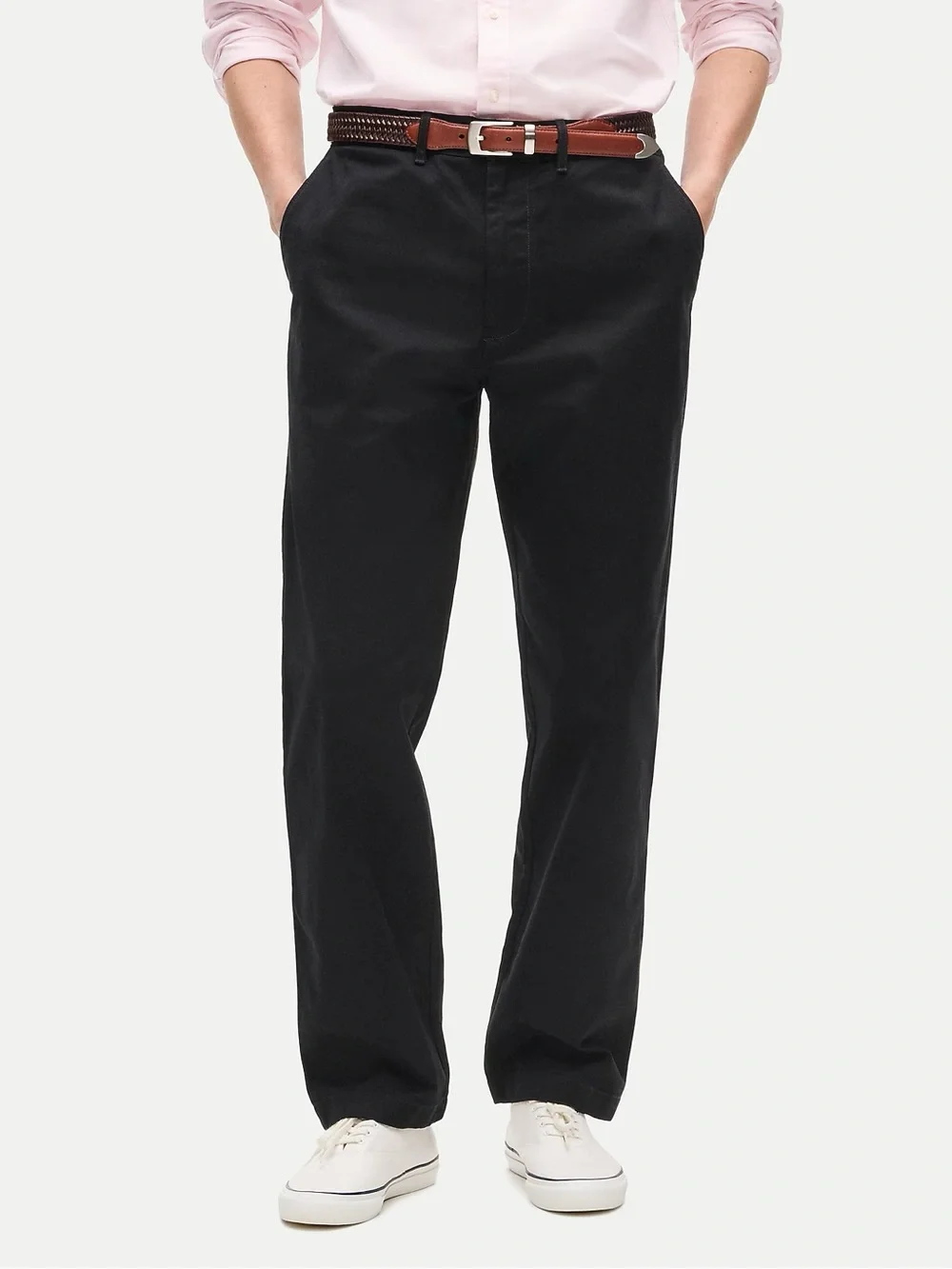J. CREW Classic chino pant in Black Size 36/32 NWT $98 BE611